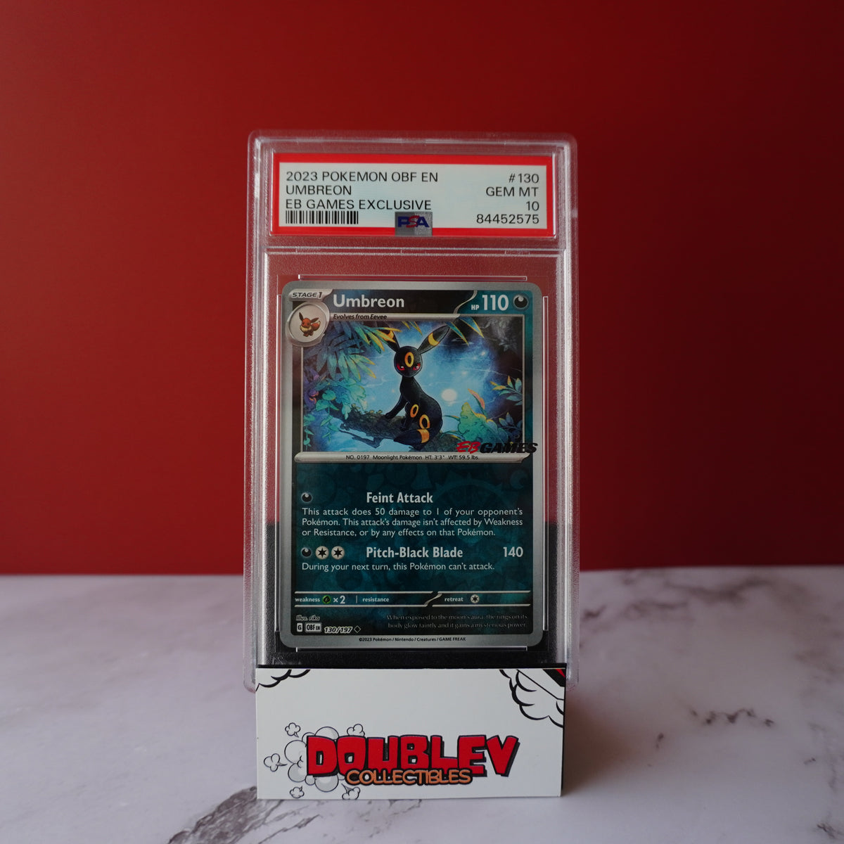 2023 POKEMON OBF EN-OBSIDIAN FLAMES #130 UMBREON EB GAMES EXCLUSIVE