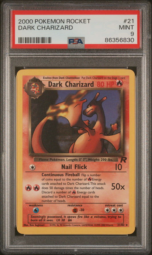 2000 POKEMON ROCKET #21 DARK CHARIZARD